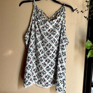 Xl floral tank summer blouse